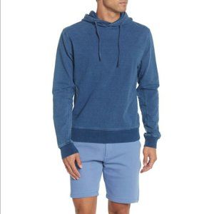 Slate & Stone Jersey Hoodi BLUE KNIT DENIM Size XL